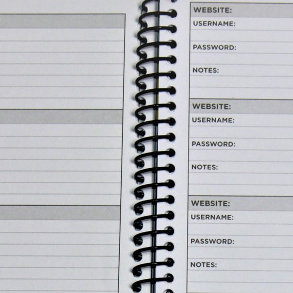 On GMA & Tamron Hall Show! Mini Password Books in Black, Red, or Purple! - Picture 10 of 13